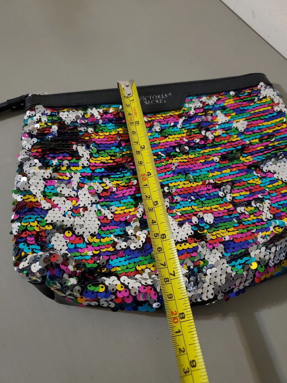 Victoria's Secret Multicolor Sequin Zip Pouch